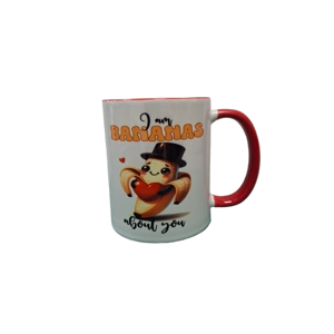 Custom Printed I Am Bananas 11oz Ceramic Coffee Mug/Tea Cup
