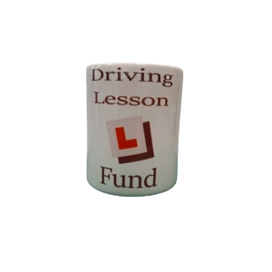 Custom Printed Driving Lesson Fund Ceramic Money Box