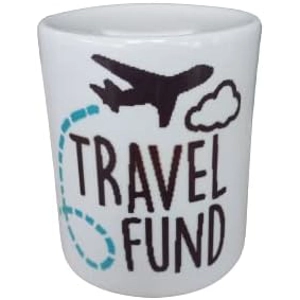 Custom Printed Driving Travel Fund Ceramic Money Box