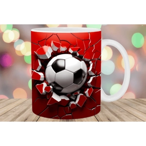 Custom Printed 3D Football 11oz Ceramic Coffee Mug/Tea Cup