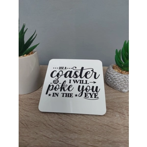 Novelty Funny Coffee Tea Drink MDF Coaster - Coa-02