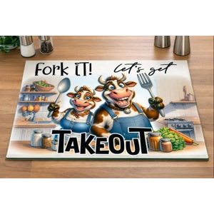 Textured Toughened Glass A4 Chopping Board