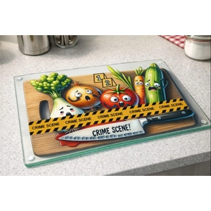 Textured Toughened Glass A4 Chopping Board