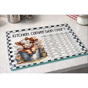 Textured Toughened Glass A4 Chopping Board