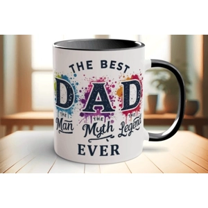 Custom Printed Best Dad  11oz Ceramic Coffee Mug/Tea Cup