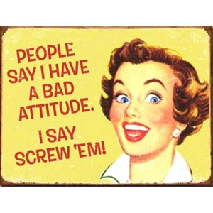 Vintage Style Retro Metal Fridge Magnet -