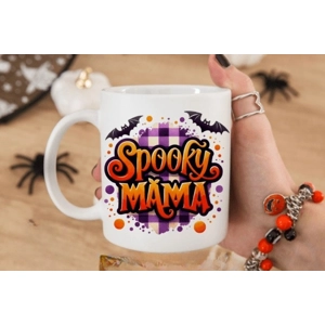 Custom Printed Spooky Mama 11oz Ceramic Coffee Mug/Tea Cup