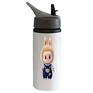 Labubu Metal 650ml Drinks Bottle Any Name