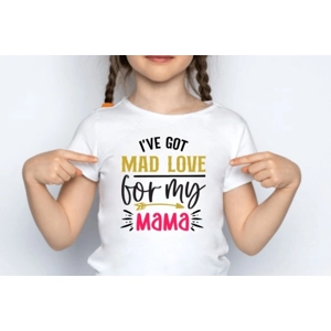 Children's T Shirt Baby Mad Love Mama available in 4 sizes Choose Style
