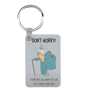 MDF Rectangle Keyring - MDF1