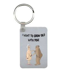 MDF Rectangle Keyring - MDF7