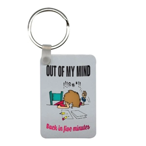 MDF Rectangle Keyring - MDF10