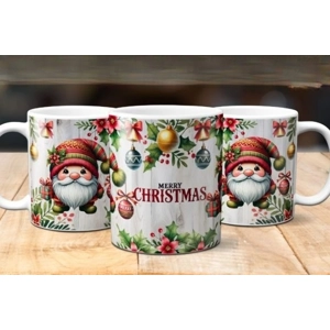 Custom Printed Merry Christmas 11oz Ceramic Coffee Mug/Tea Cup