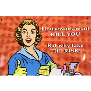 Vintage Style Retro Metal Fridge Magnet -