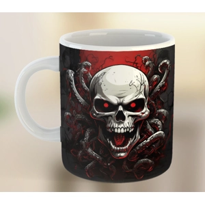 Skull with Tentacles Coffee Tea Drink Ceramic Mug - Mug-100-8