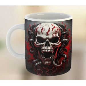 Skull with Tentacles Coffee Tea Drink Ceramic Mug - Mug-100-7