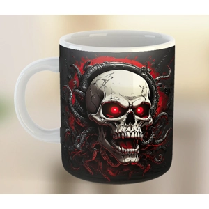 Skull with Tentacles Coffee Tea Drink Ceramic Mug - Mug-100-6