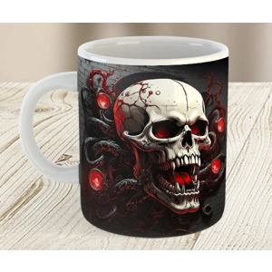 Skull with Tentacles Coffee Tea Drink Ceramic Mug - Mug-100-1