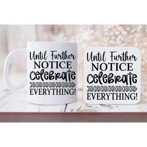 Custom Printed 11oz Ceramic Printed Coffee Mug/Tea Cup and Coaster Set MugC-17