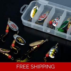 10pcs Spinners Bait Kit..