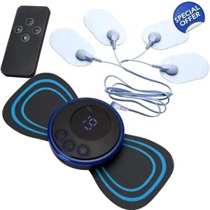 FineMart Massage Apparaat met Afstandsbediening 4 Elektroden Mini EMS FineMart Massage Apparaat met Afstandsbediening 4 Elektroden Mini EMS