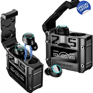 FineMart Draadloze Oordopjes met Oplaadcase EXTRA BASS Noise Cancelling FineMart Draadloze Oordopjes met Oplaadcase EXTRA BASS Noise Cancelling