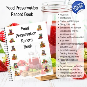 Food Preservation Record Book Food Preservation Record Book