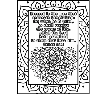 James 1:12 Coloring Page