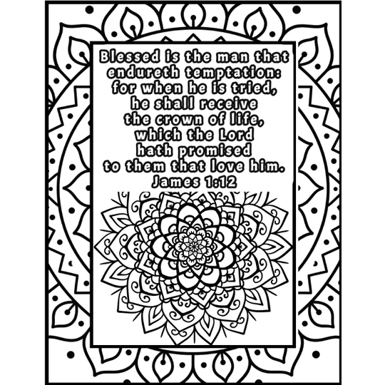 James 1:12 Coloring Page