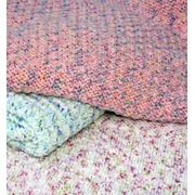 Large Chunky Knit Swiss Dot Blankets