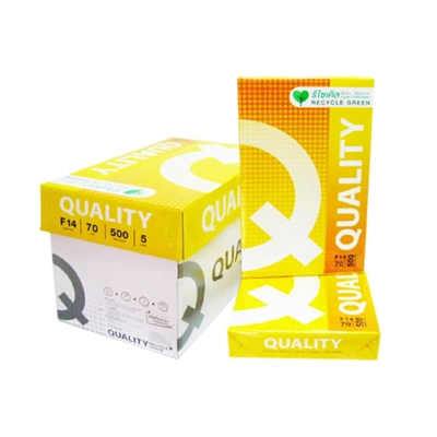 กระดาษถ่าย Quality  70 แกรม F14 เหลือง