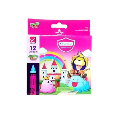 สีเทียน 12 สี จัมโบ้ มาสเตอร์อาร์ต