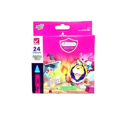 สีเทียน 24 สี จัมโบ้ มาสเตอร์อาร์ต