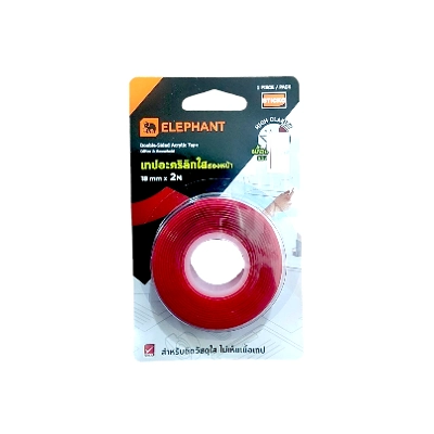 เทปอะคลิลิคใส ช้าง 18มม*2ม