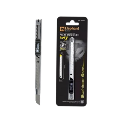 มีดคัตเตอร์เล็ก ช้าง สแตนเลส S920 9มม.