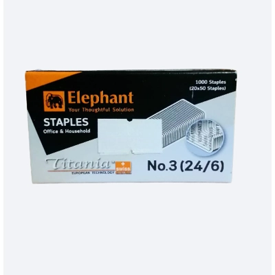 ลวดเย็บ No.3 ช้าง ไทยทาเนีย