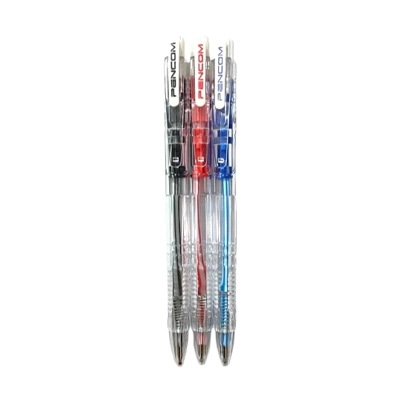 ปากกาหมึกน้ำมัน ดำ 0.5mm PENCOM OG38