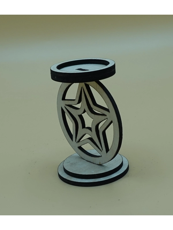 Laser cut, Christmas Candle stand tea light holder design 2