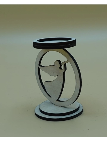 Laser cut, Christmas Candle stand tea light holder design 3