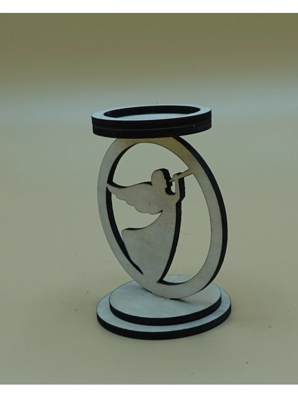 Laser cut, Christmas Candle stand tea light holder design 3
