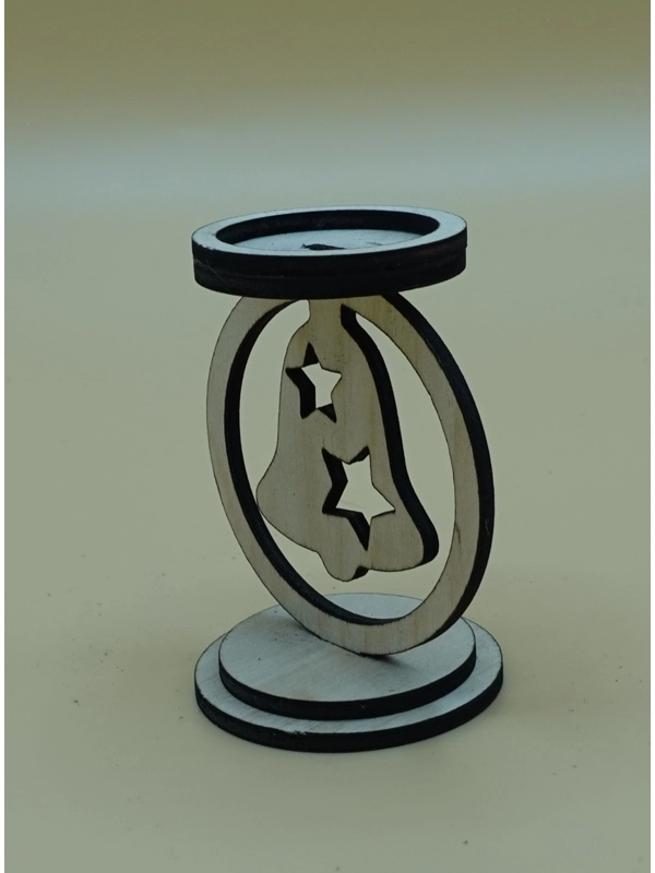 Laser cut, Christmas Candle stand tea light holder design 6