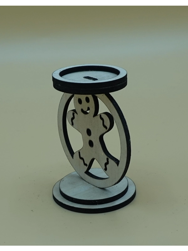 Laser cut, Christmas Candle stand tea light holder design 8