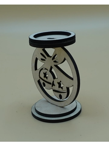 Laser cut, Christmas Candle stand tea light holder design 9