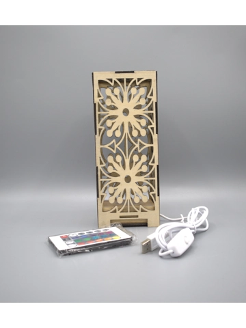 Usb powered Laser cut lamp design 1