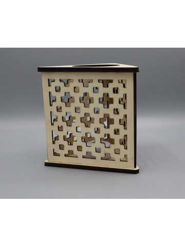 Triangle Tea Light Holder with LED Tea Light Design 2