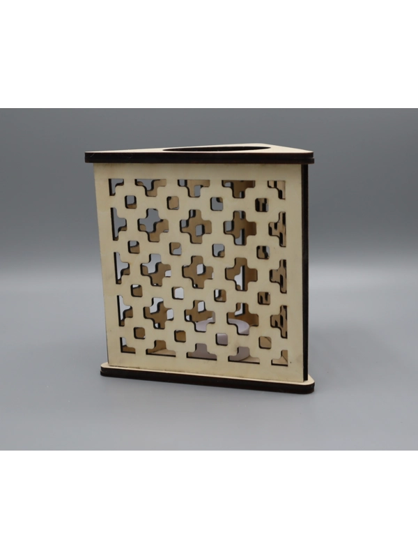 Triangle Tea Light Holder with LED Tea Light Design 2