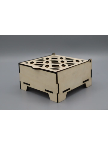 Gift box laser cut lid design 1