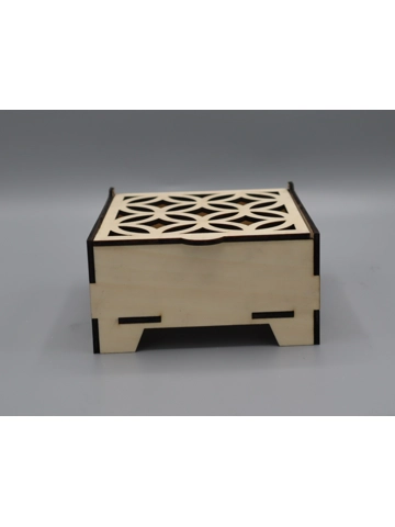 Gift box laser cut lid design 2