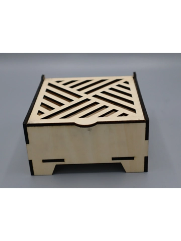 Gift box laser cut lid design 4
