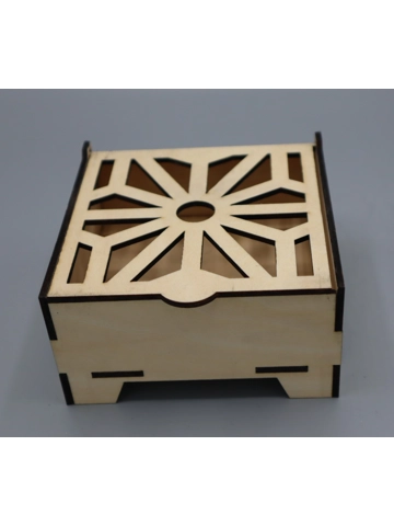 Gift box laser cut lid design 5